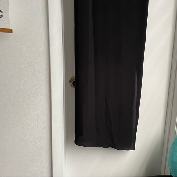 BCBGMAXAZRIA Tara Cascade Ruffle Dress in Black - Picture 8 of 10